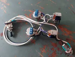 GIBSON FIREBIRD SOLDERLESS WIRING HARNESS BOURNS 500K COIL SPLIT , OUT OF PHASE