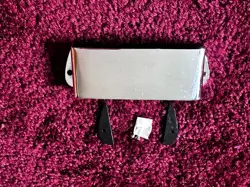 VINTAGE ORIGINAL 1960'S GIBSON EB-3 BRIDGE COVER COMPLETE SET W LIFTS & SCREWS