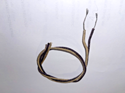 1950'S CLOTH COVERED WIRE FOR FENDER STRATOCASTER TELE GIBSON GUITAR BLACK WHITE