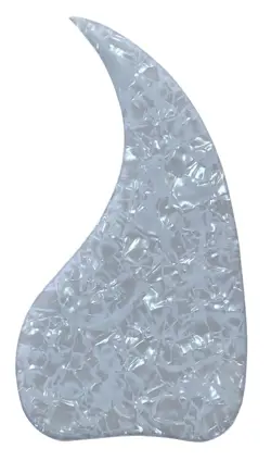 WHITE PEARL FOR GIBSON J45 ACOUSTIC GUITAR PICKGUARD CRYSTAL SELF ADHESIVE SHEET