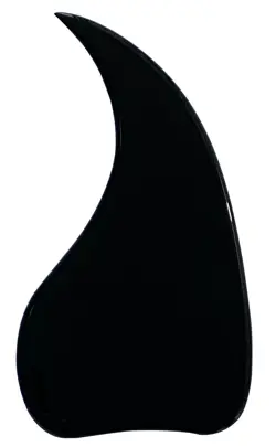 BLACK FOR GIBSON J45 ACOUSTIC GUITAR PICKGUARD CRYSTAL SELF ADHESIVE SHEET