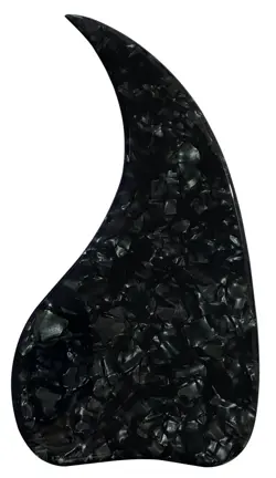 BLACK PEARL FOR GIBSON J45 ACOUSTIC GUITAR PICKGUARD CRYSTAL SELF ADHESIVE SHEET