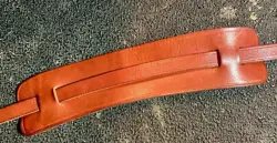 VINTAGE 1950S 1960S LEATHER GUITAR STRAP FOR FENDER GIBSON ANCHOR FOUNDRY MARK