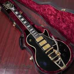 GIBSON CUSTOM SHOP JIMMY PAGE SIGNATURE LES PAUL CUSTOM W/BIGSBY EBONY BLACK VOS