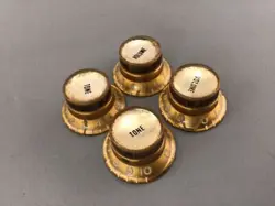 GIBSON REFLECTOR KNOB 1971 VINTAGE SOMBRERO BELL GOLD FRIACO SEMIACO LES PAUL DX