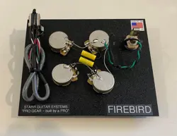 GIBSON FIREBIRD WIRING HARNESS UPGRADE! CTS, SWITCHCRAFT, MALLORY CAPS!