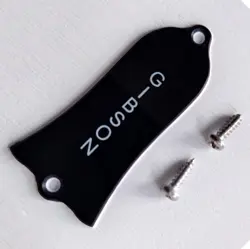2 PLY CUSTOM ENGRAVED TRUSS ROD COVER PLATE BLACK FOR GIBSON GUITAR PARTS