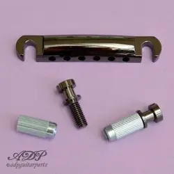 TAILPIECE GOTOH GE101Z STYLE GIBSON STOPTAIL LP, SF, ES METRIC ZMAC COSMO BLACK