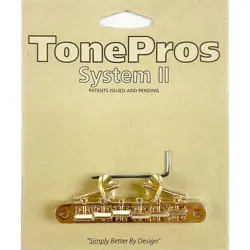 NEW TONEPROS AVR2-G TUNEOMATIC BRIDGE LOCKING FOR GIBSON LES PAUL ABR-1 - GOLD