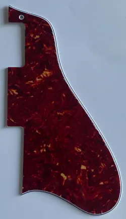 FOR FIT GIBSON ES-335 LONG STYLE GUITAR PICKGUARD 4 PLY RED TORTOISE
