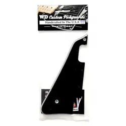 PICKGUARD LEFT-HANDED BLACK FOR LESPAUL GIBSON DELUXE P90 5PLY