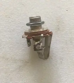 ONE VINTAGE GIBSON EPIPHONE? RELIC OUTPUT JACK UNKNOWN LP PRE SOLDER IMPORT RARE