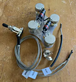 GIBSON LES PAUL 1956-61 WIRING .022 EMERSON BUMBLEBEE CAPS 500K CTS SWITCHCRAFT