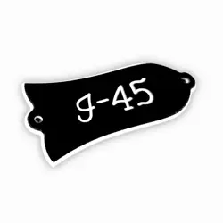 PARTS FOR US GIBSON LES PAUL 'J45' TRUSS ROD COVER PLATE , 2PLY BLACK