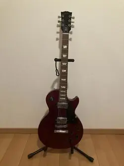 ELECTRIC GUITAR GIBSON LES PAUL WINE RED WITH HARD CASE