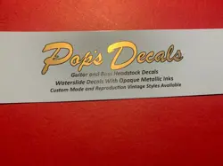 HEADSTOCK WATERSLIDE DECALS