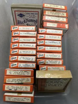 LOT OF GIBSON VINTAGE  STRINGS - 22 BOXES PLUS 2  OTHERS