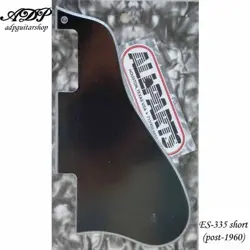 PLATE PICKGUARD STYLE GIBSON ES-335-45-55 COURTE BLACK 5PLY HUMBUCKER