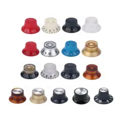 4* GUITAR TOP HAT BELL KNOBS SPEED VOLUME TONE CONTROL FOR GIBSON EPIPHONE LP SG