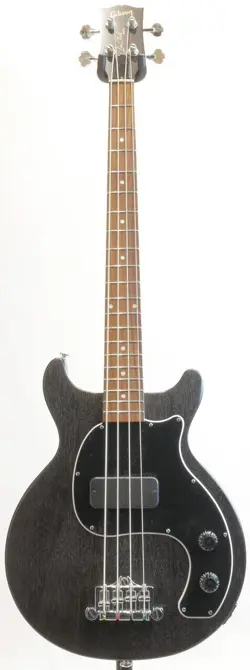 GIBSON LES PAUL JUNIOR TRIBUTE DC BASS WORN EBONY JAPAN USED