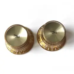 2 KNOBS GOLS 24 SPLINE GOLD GIBSON STYLE GOLD REFLECTOR