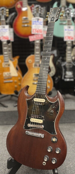 GIBSON SG SPECIAL FADED CRESCENT MOON EBONY BOARD WORN BROWN 2002 JAPAN USED