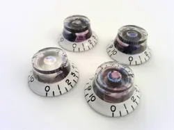 TRUE CUSTOM SHOP® WHITE & ABALONE TOP HAT KNOBS FOR GIBSON LES PAUL SG PURE LP