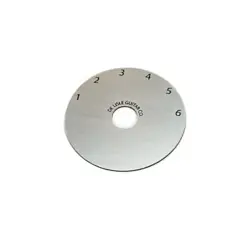 VARITONE 6 POSITION SWITCH DIAL CONTROL NUMBER PLATE 4 GIBSON ES345 SILVER