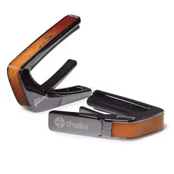 THALIA GUITAR CAPO - GIBSON OFFICIALLY LIC., HUMMINGBIRD SUNBURST, BLACK CHROME