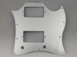 SILVER MIRROR SCRATCH PLATE TO FIT GIBSON SG SPECIAL STYLE ELECTRIC GUITARS