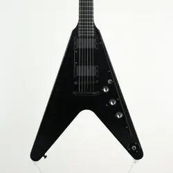 GIBSON LIMITED RUN FLYING V GOTHIC II EMG SATIN EBONY