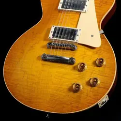 GIBSON CUSTOM SHOP HAND SELECTED TOP 1959 LES PAUL STANDARD VOS LEMON BURST WEIG