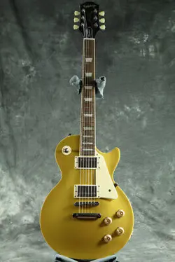 EPIPHONEBY GIBSON LES PAUL STANDARD 50S METALLIC GOLD ELECTRIC GUITAR JAPAN SELL