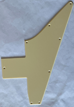 FOR GIBSON EXPLORER 76 REISSUE BLANK GUITAR PICKGUARD SCRATCH PLATE,1 PLY CREAM