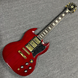 GIBSON SG TRIPLE HUMBUCKER CHERRY RED ELECTRIC GUITAR 6 STRING TRIBUTE