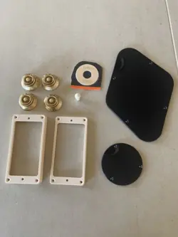 KNOBS, PICKUP RINGS AND MISC PLASTIC HARDWARE FOR GIBSON LES PAUL