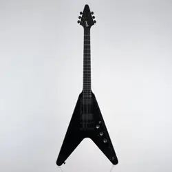 GIBSON LIMITED RUN FLYING V GOTHIC II EMG SATIN EBONY USED ELECTRIC GUITAR