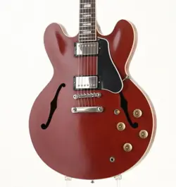 USED GIBSON MEMPHIS / ES-335 BLOCK INLAY SATIN CHERRY 2016 MODEL ELECTRIC GUITAR
