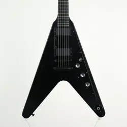 GIBSON USA LIMITED RUN FLYING V GOTHIC II EMG SATIN EBONY [SN 0046--]