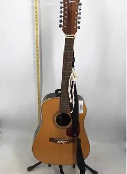 EPIPHONE BY GIBSON BROWN MUSICAL INSTRUMENTS 12 STRING ACOUSTIC GUITAR