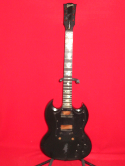 GIBSON 2001 USA BLACK SG GOTHIC BODY & EBONY NECK