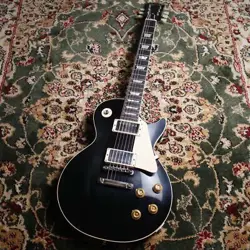 GIBSON 1957 LES PAUL STANDARD REISSUE ALL EBONY VOS