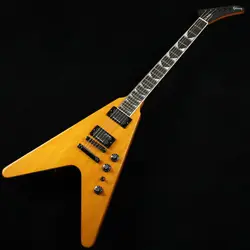 GIBSON DAVE MUSTAINE FLYING V ANTIQUE NATURAL S N 214330098