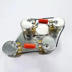 GIBSON LES PAUL WIRING HARNESS 50'S WIRING - STANDARD, ORANGE DROP .022UF CAPS
