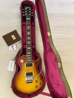 GIBSON CUSTOM SHOP LES PAUL 2012 AXCESS STD. ICE TEA BURST FLOYD ROSE TREM.
