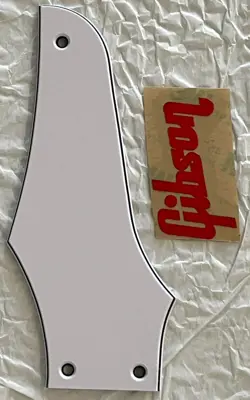 NEW GREAT-FOR GIBSON FIREBIRD TRUSS ROD COVER RED DECAL GUITAR PICKGUARD WHITE