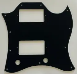 FOR FIT US GIBSON SG STANDARD STYLE FULL FACE GUITAR PICKGUARD 1 PLY BLACK