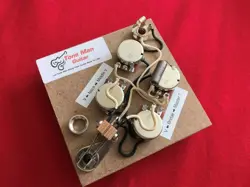 UPGRADE PREWIRED WIRING KIT FITS GIBSON EPIPHONE SG 3 PICK UP SHORT SHAFT POTS