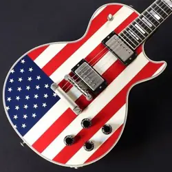GIBSON CUSTOM SHOP USED LES PAUL STARS STRIPES 029828