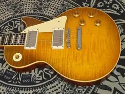 GIBSON CUSTOM SHOP 60TH ANNIVERSARY 1959 LES PAUL STANDARD GREEN LEMON BURST VOS